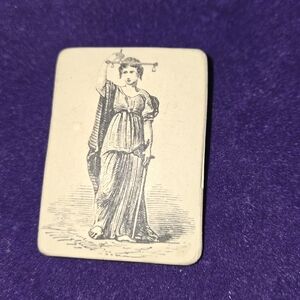 Vintage Style Lady Justice Card